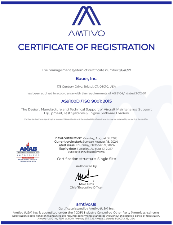 AS9100 Certificate